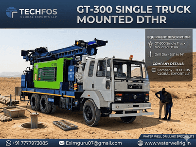 GREENTECH 300 Meter Truck Mounted DTHR Drilling Rig